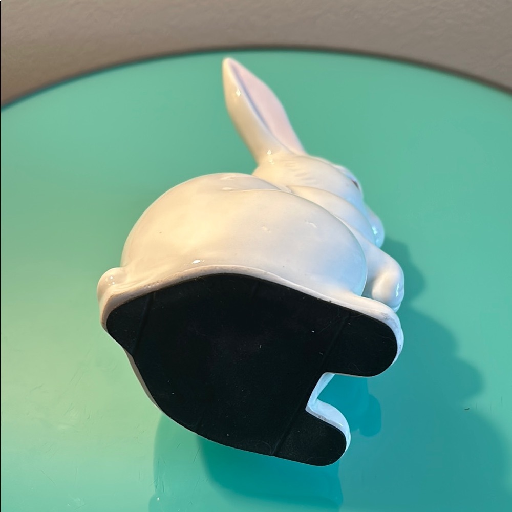 Ceramic White Rabbit Figurine - Picture 6 of 6